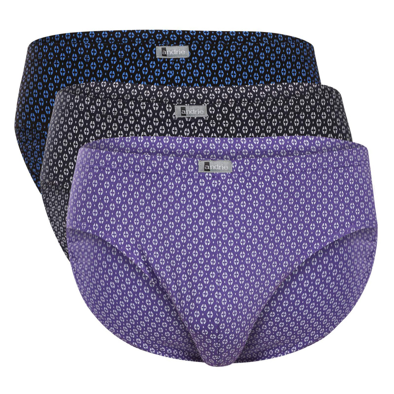 3PACK pánské slipy Andrie vícebarevné (PS 3591) 4XL