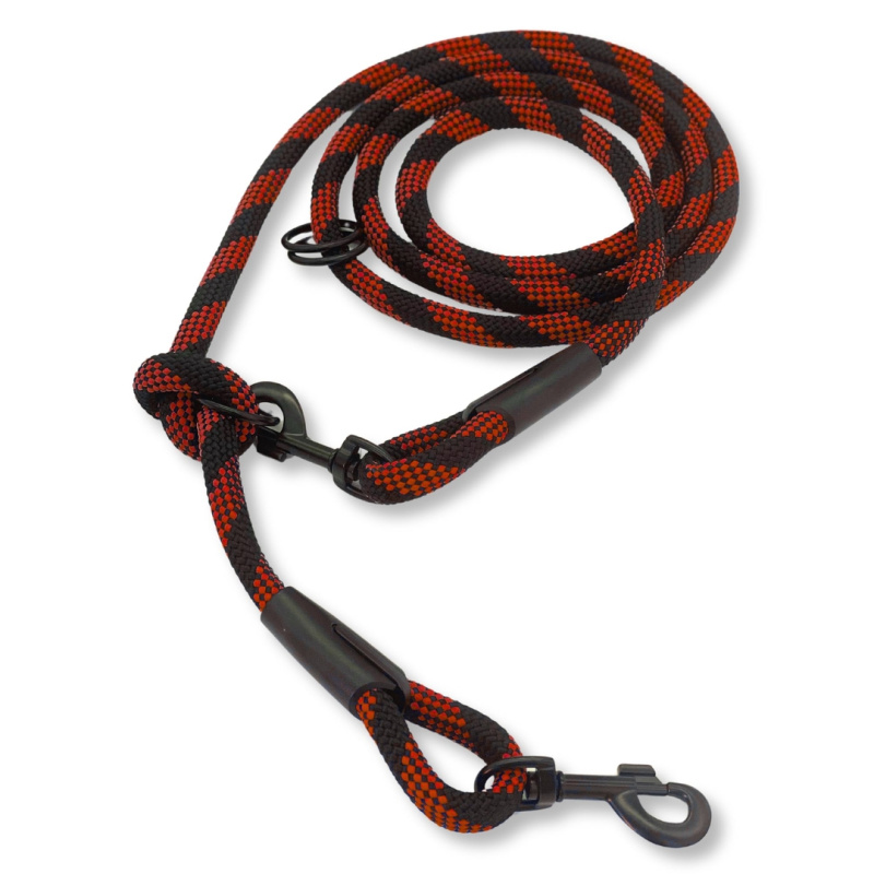 PafDog® Přepínací nastavitelné vodítko 14mm, černo-červené, extra pevné PAF-878