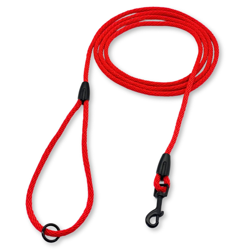 PafDog® Klasické vodítko s poutkem na ruku, 6mm, červené PAF-903