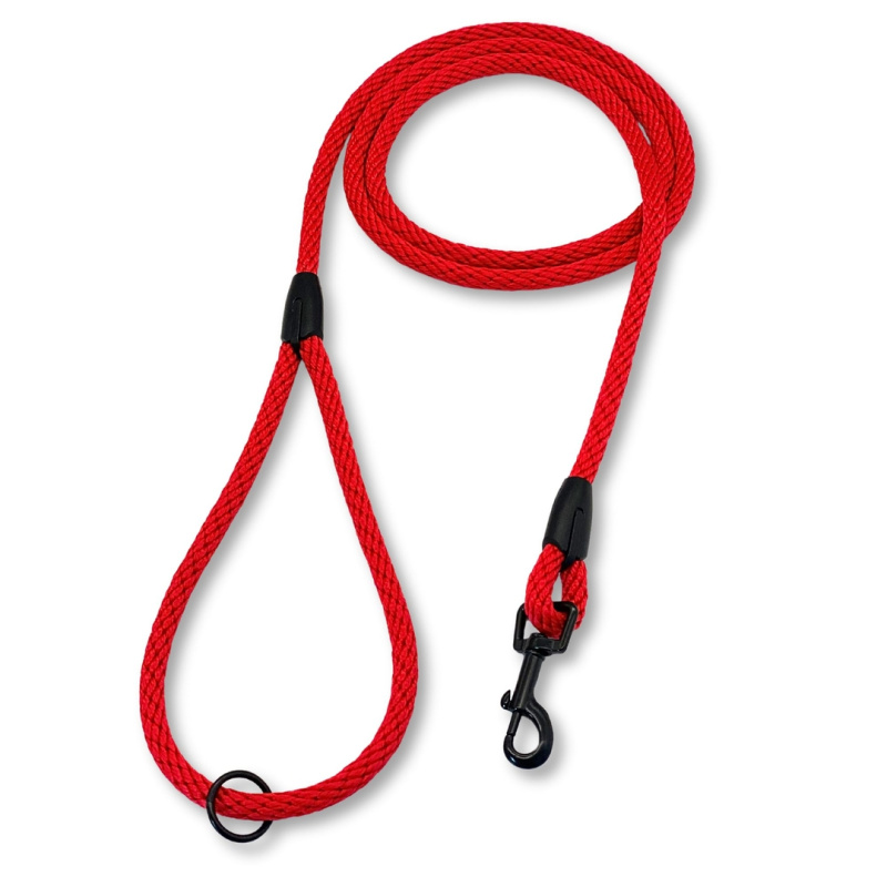 PafDog® Klasické vodítko s poutkem na ruku, 8mm, červené PAF-908