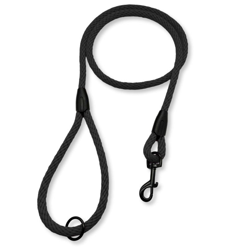 PafDog® Klasické vodítko s poutkem na ruku, 12mm, černé PAF-917