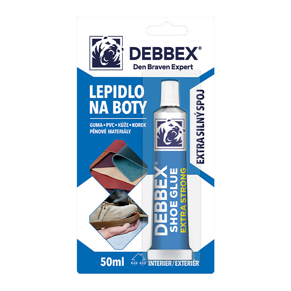 Lepidlo na boty DEBBEX 60050DBX/ SHOE GLUE 50ml  blistr