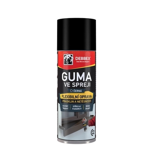 Guma ve spreji Debbex (černá, 400 ml)