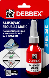 Debbex Zajištovač šroubů a matic 10ml