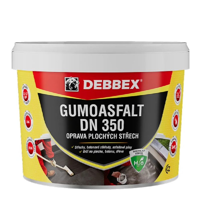 Den Braven GUMOASFALT DN 350 (na vodní bázi), 5 kg