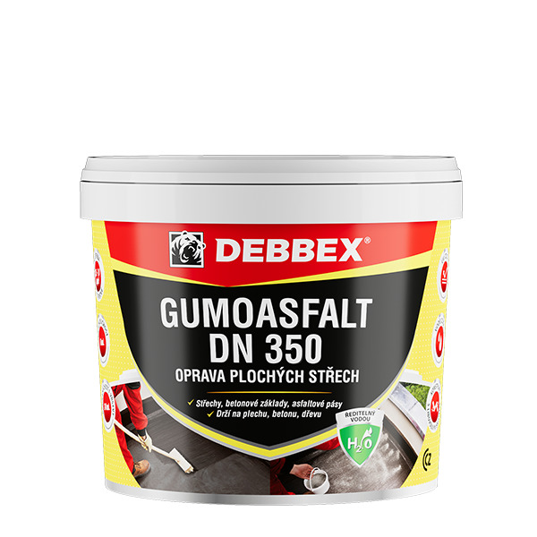 Den Braven GUMOASFALT DN 350 (na vodní bázi), 10 kg