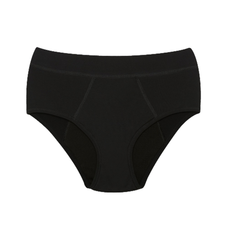Snuggs Incontinence Recycled Nylon Super Heavy Black pratelné inkontinenční kalhotky velikost M 1 ks