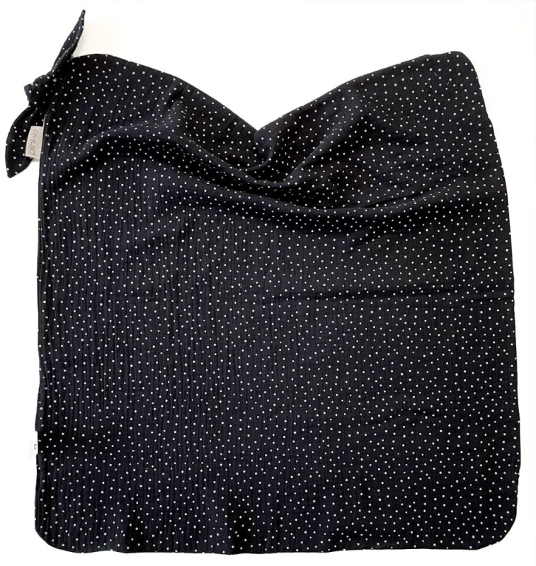 PINKIE letní deka Pinkie Muslin Black Dots