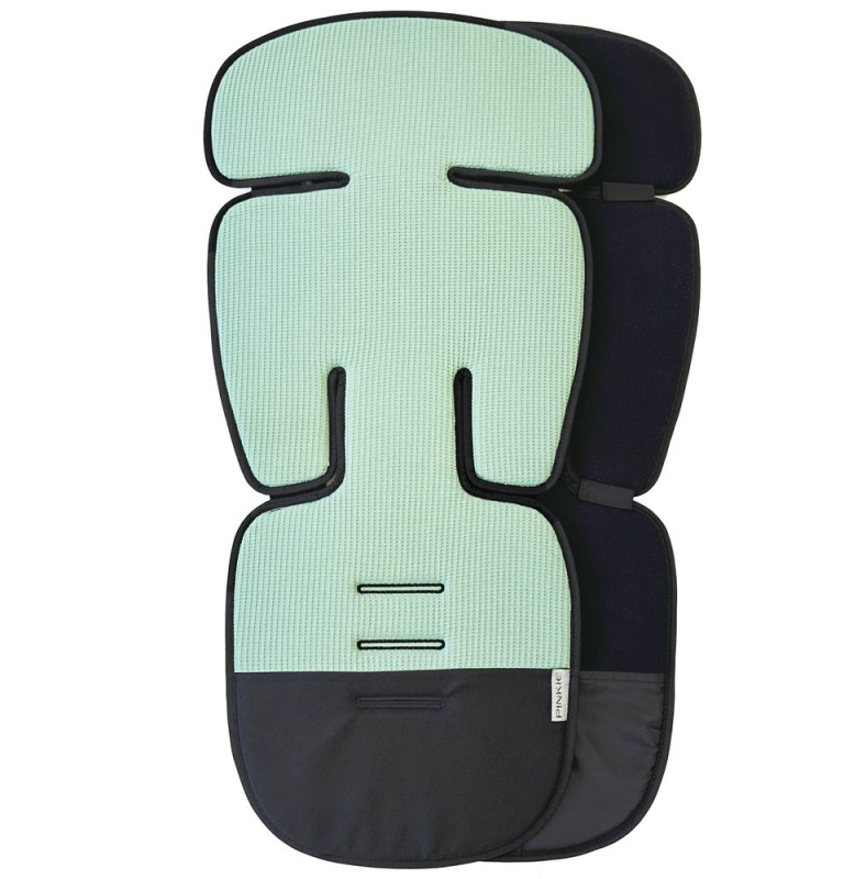 PINKIE podložka do kočárku Label Green/Black