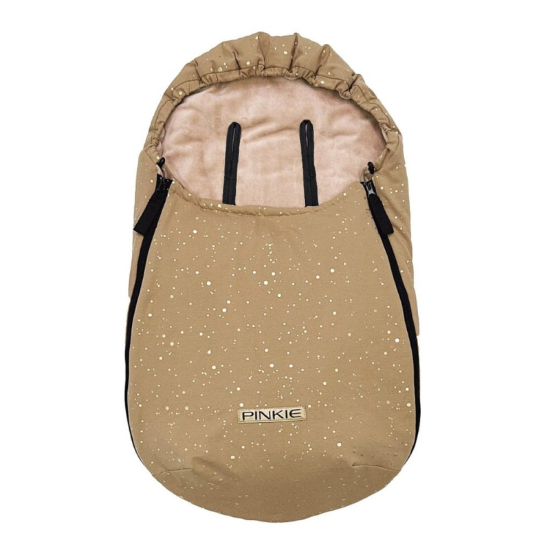 Pinkie bavlněný fusak Shine Gold Camel 0-12 měsíců