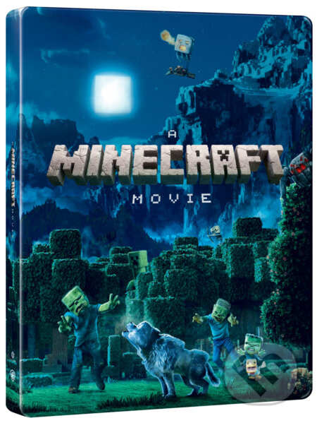 Minecraft vo filme 2BD - steelbook - motiv Night Scene s plastovým rukávom - film z kategorie Dobrodružné filmy