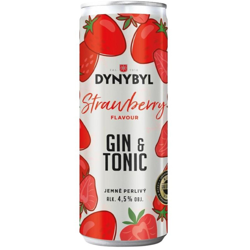 Dynybyl Strawberry Gin a Tonic 4,5% obj.