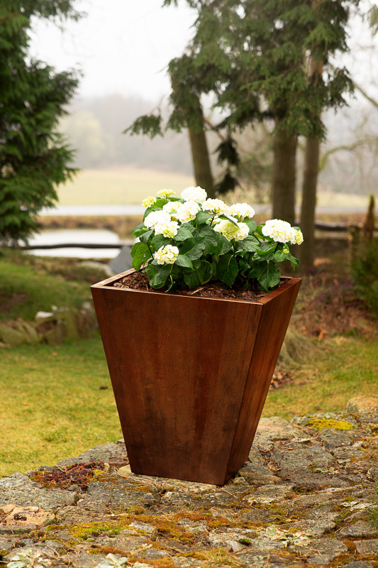 Zahradní květináč Corgarden CONO 1004 70 x 70 x 80 cm Corten