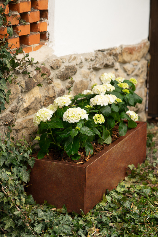 Zahradní květináč Corgarden LINE 1006 40 x 120 x 30 cm Corten