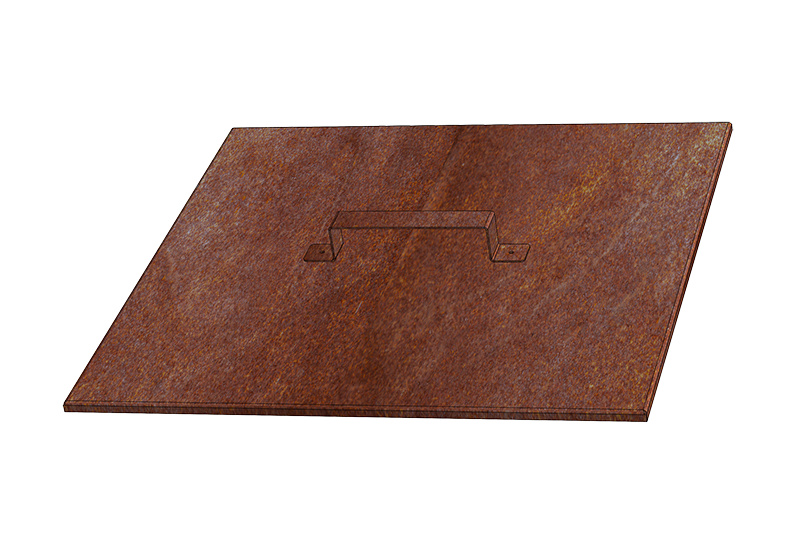 Zahradní ohniště Corgarden VÍKO 1020 70 x 70 x 1 cm Corten
