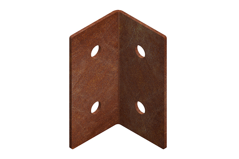 Corgarden MODO SPOJKA ROHOVÁ pro zahradní obrubníky 1027 3 x 3 x 6 cm Corten