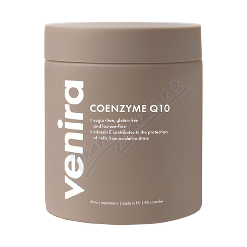 VENIRA Koenzym Q10 s vitaminem E, 80 kapslí