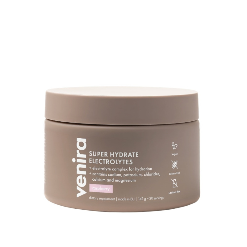 VENIRA super hydrate elektrolyty malina, 142 g