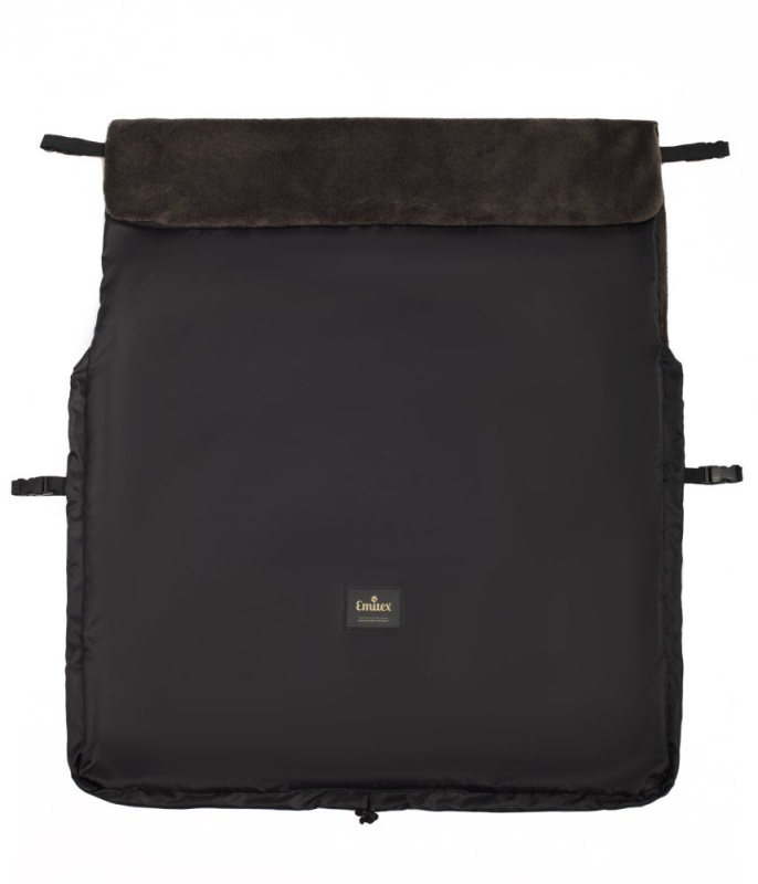 Emitex Nepadací deka černá + velvet khaki