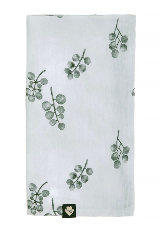 Emitex Mušelínová plena Grey Blooms