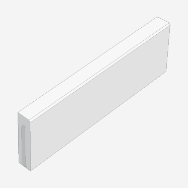 Obrubník chodníkový Presbeton ABO 16-10 hladký přírodní 80×1000×250 mm