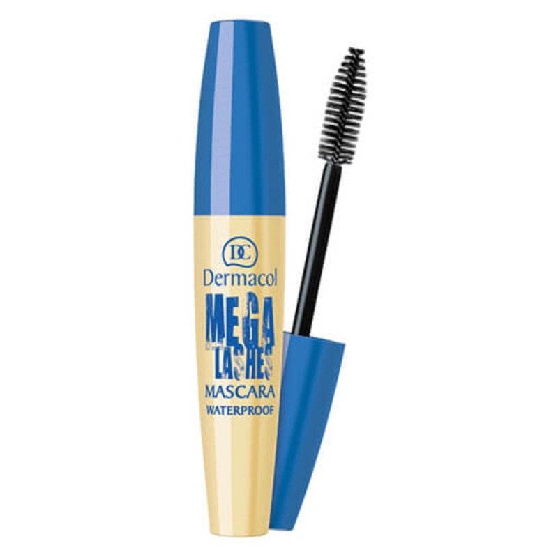 Dermacol Mega Lashes voděodolná řasenka pro objem odstín Black 12.5 ml