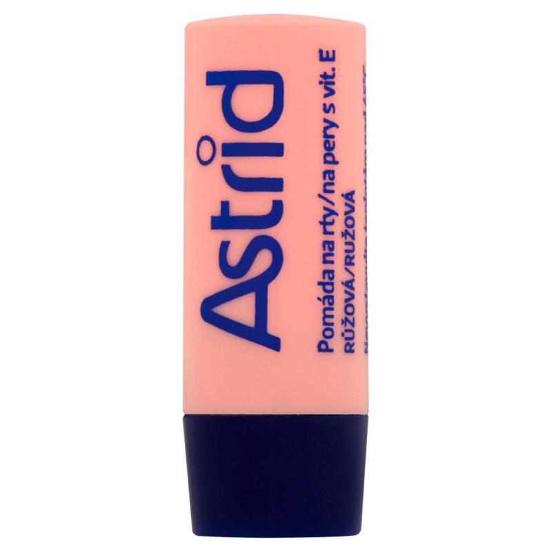 ASTRID Pomáda na rty s vitamínem E růžová 3 g
