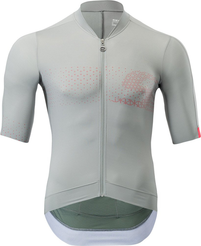 Pánský cyklo dres SILVINI Ansino šedá Velikost: XXL