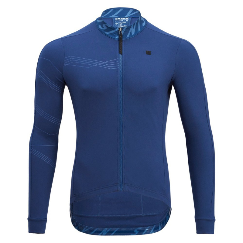 Pánský cyklo dres SILVINI Varano modrá Velikost: 3XL