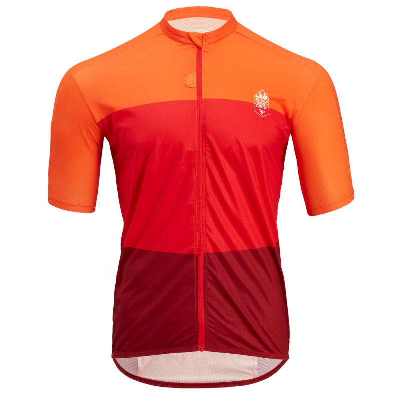 Pánský MTB dres SILVINI Turano Pro oranžovočervená Velikost: S