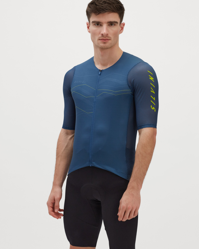 Pánský dres SILVINI Legno modrá Velikost: XS