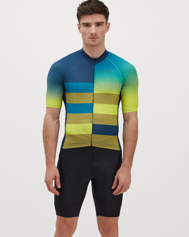 Pánský dres SILVINI Mazzano modrozelená Velikost: M