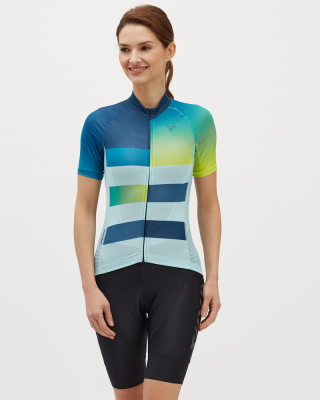 Dámský dres SILVINI Mazzana modrozelená Velikost: M