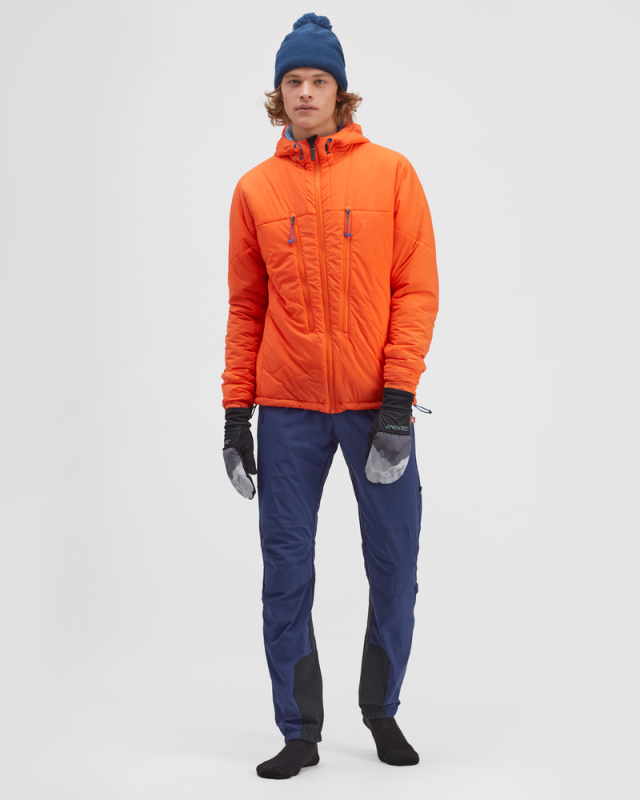 Pánská větruodolná bunda SILVINI Lupo oranžová Velikost: S