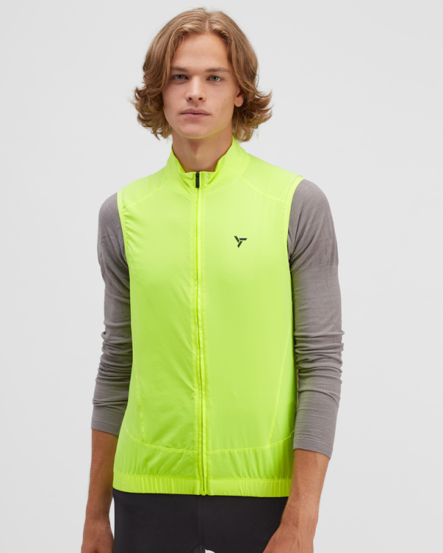 Pánská vesta SILVINI Leggero žlutá Velikost: S