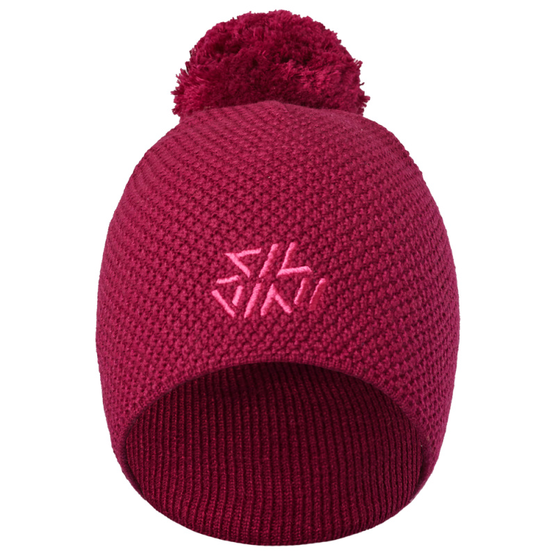 Unisex pletená čepice silvini airoso fialová xxs/xs