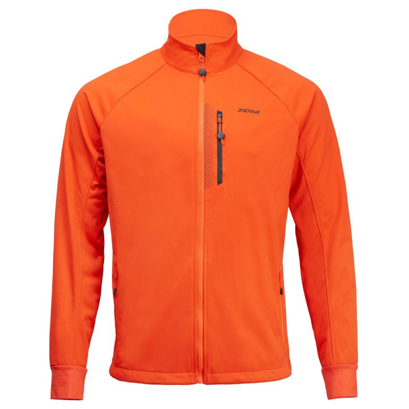 Pánská softshellová bunda SILVINI Anteo oranžová Velikost: 3XL