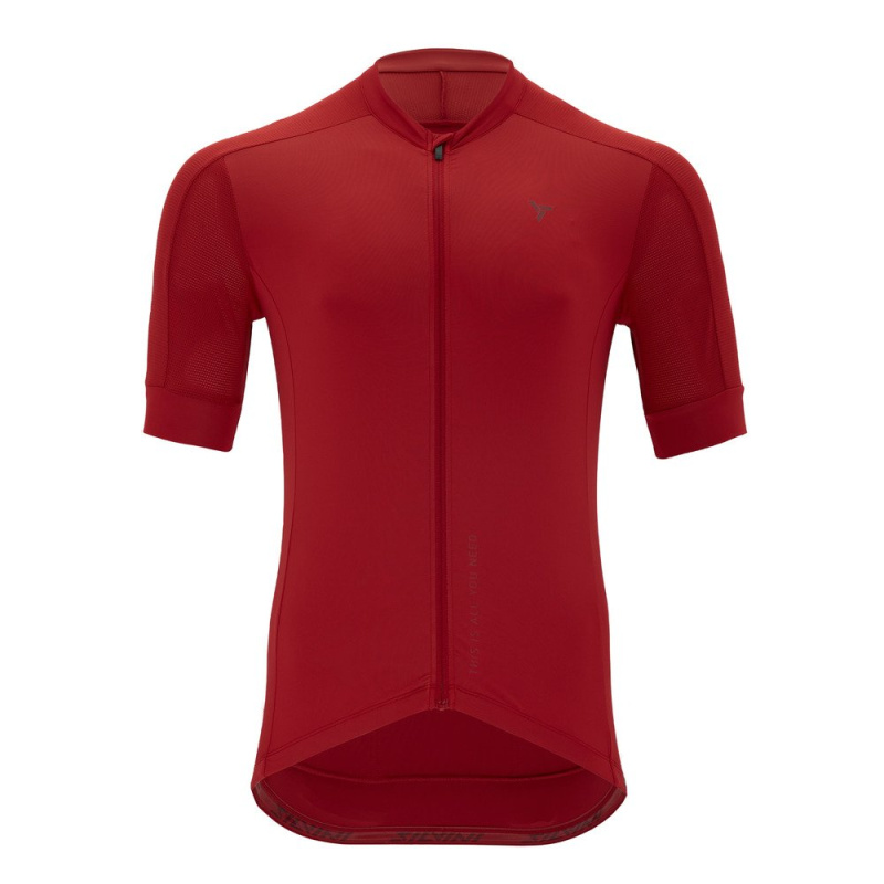 Pánský cyklo dres SILVINI Carnio červená Velikost: L