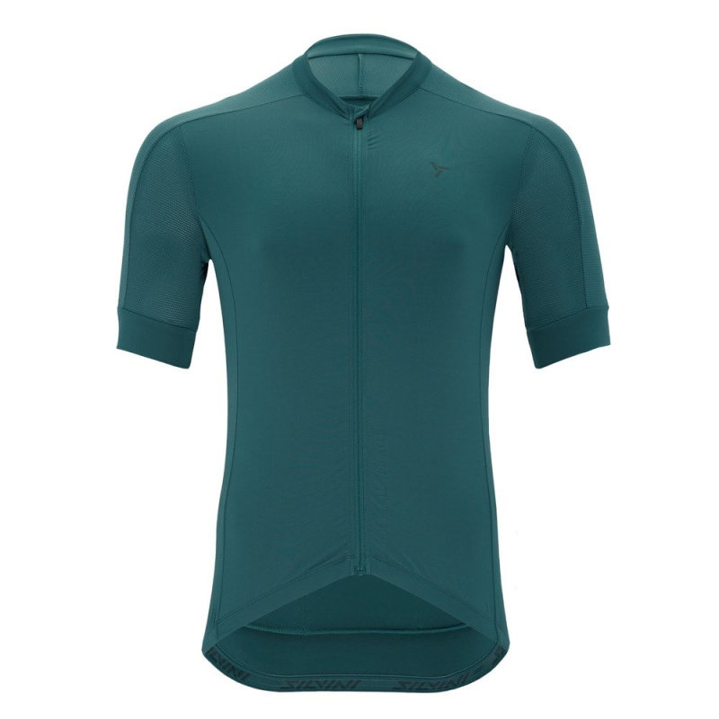 Pánský cyklo dres SILVINI Carnio zelená Velikost: M