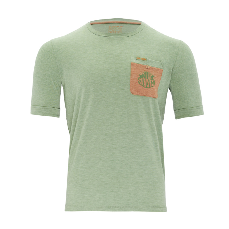 Pánské urban triko SILVINI Calvisio zelená Velikost: XXL