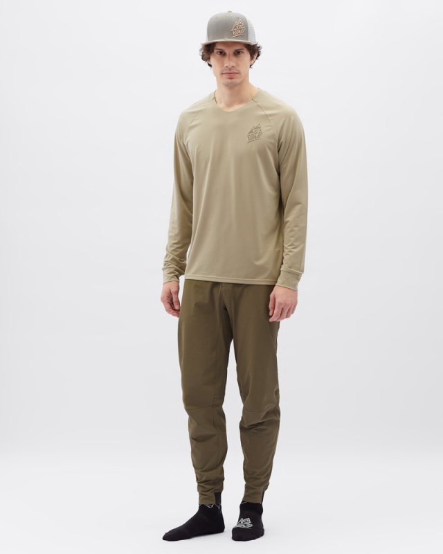 Pánský enduro dres SILVINI Cortino béžová Velikost: XL