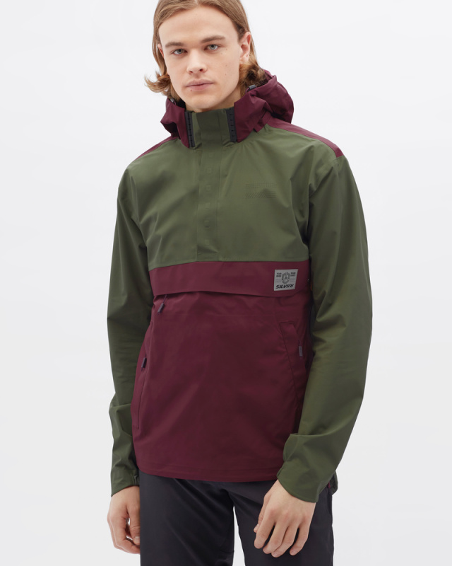 Pánská gravel bunda SILVINI Montesolo zelenofialová Velikost: S