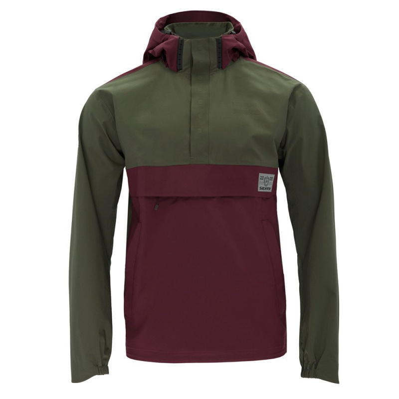 Pánská gravel bunda SILVINI Montesolo zelenofialová Velikost: 3XL