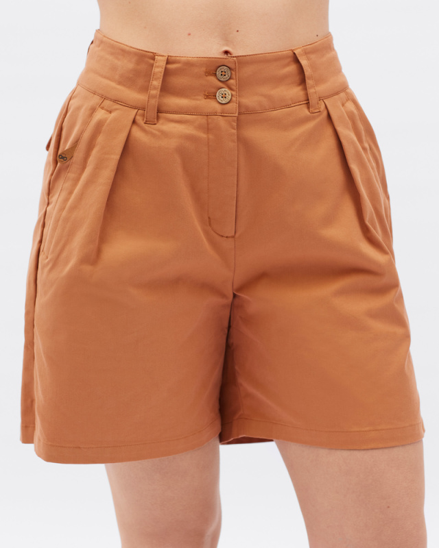 Dámské cyklo kraťasy SILVINI Vallerosa hnědá Velikost: S