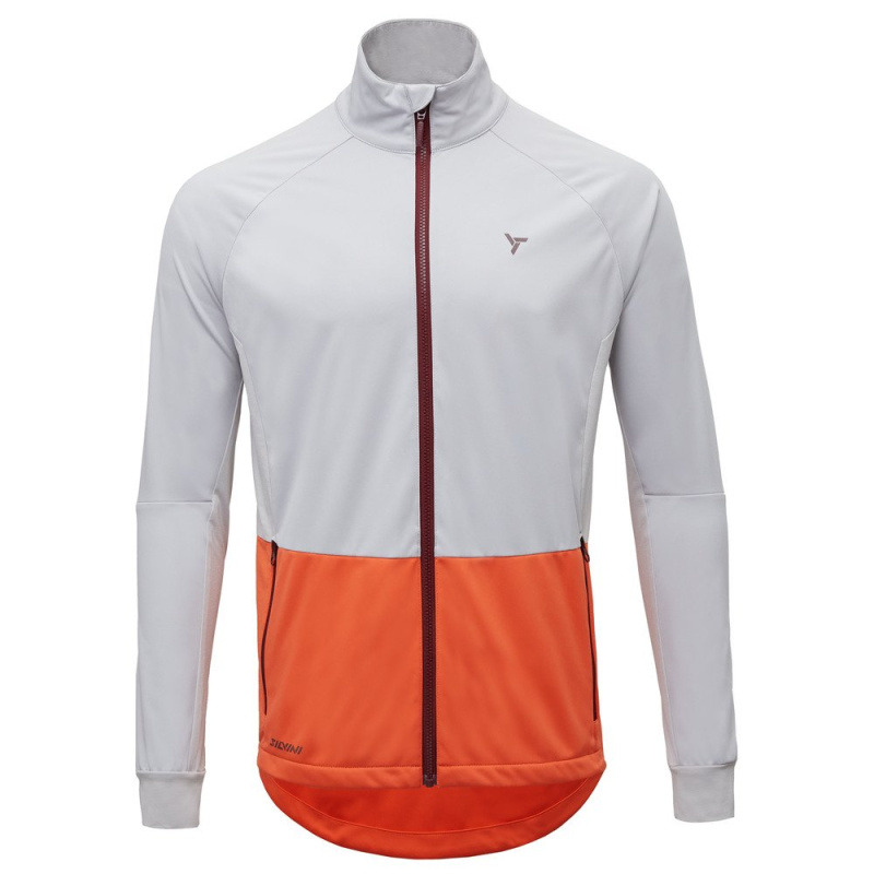 Pánská bunda SILVINI Natisone oranžovobílá Velikost: 3XL