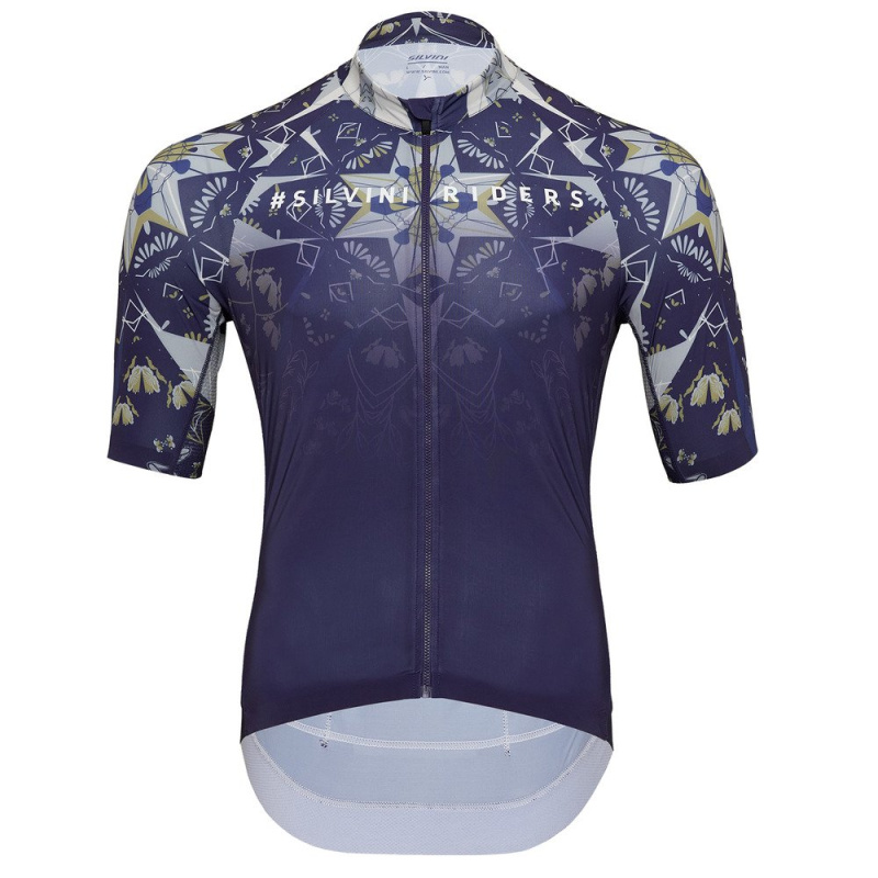 Pánský cyklo dres SILVINI Mottolino modrá Velikost: L
