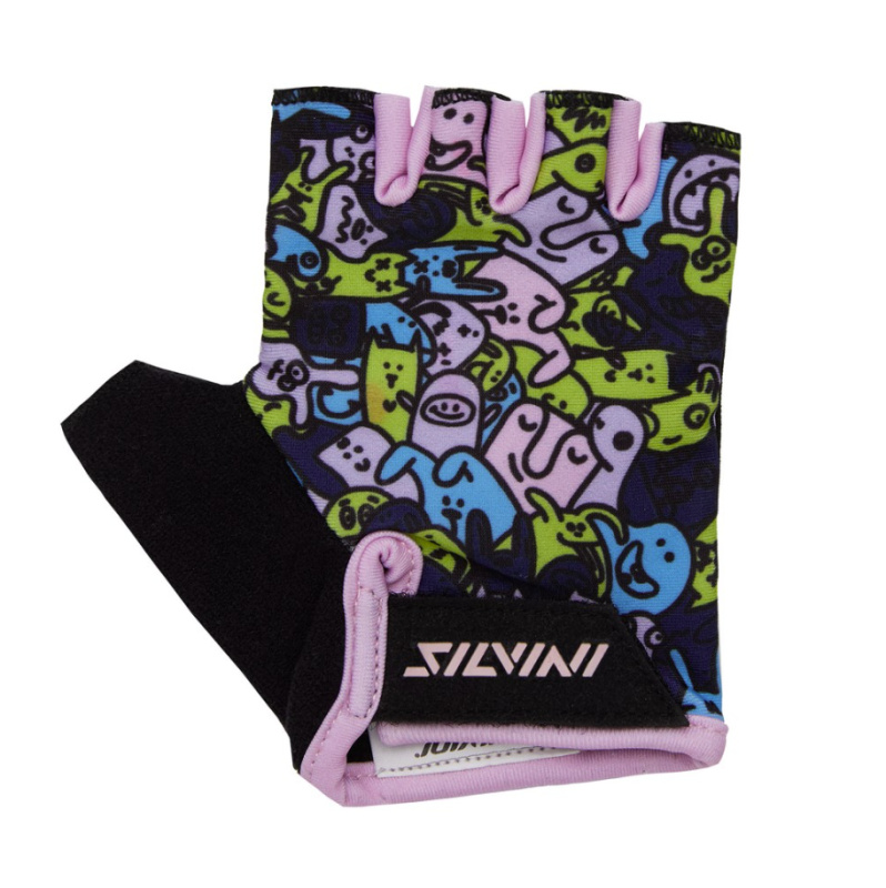 Dětské cyklo rukavice SILVINI Locri černá Velikost: 5-6