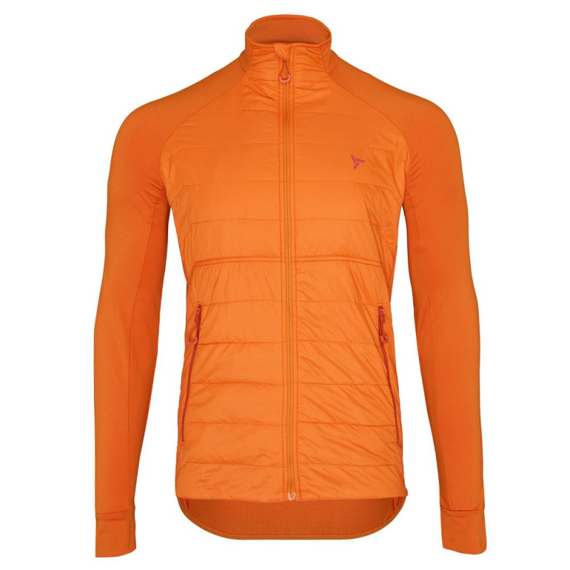Pánská zateplená mikina SILVINI Grado oranžová Velikost: 4XL