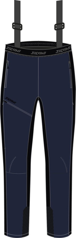 Pánské kalhoty SILVINI Alzaro černá Velikost: 3XL