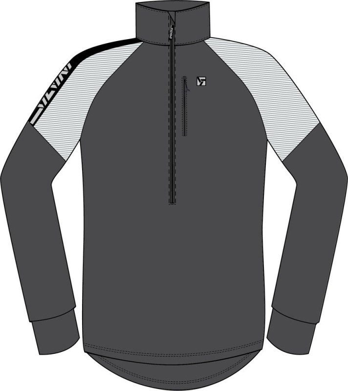 Pánská mikina SILVINI Marone šedá Velikost: 3XL